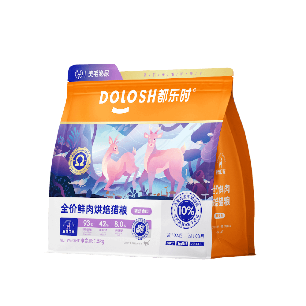 都乐时磷虾鹿肉猫粮
